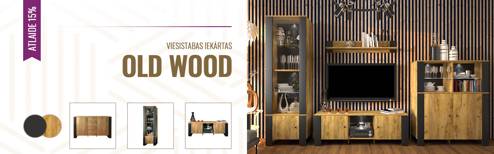 DAUDZMEBELES.LV: Kolekcija Old Wood